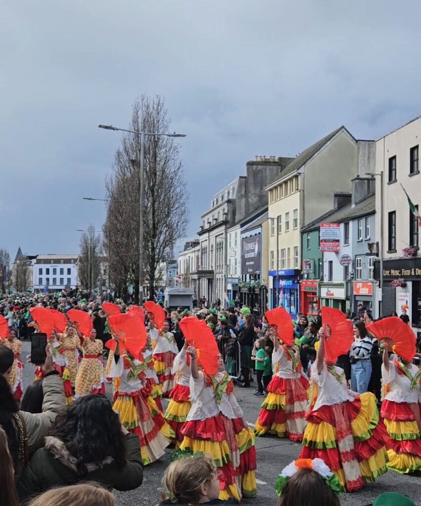 Many different cultures were on display at the St. Patrick's day parade in Galway