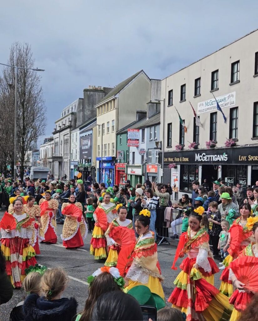 Beautiful cultures were on display at the St. Patrick's day parade in Galway