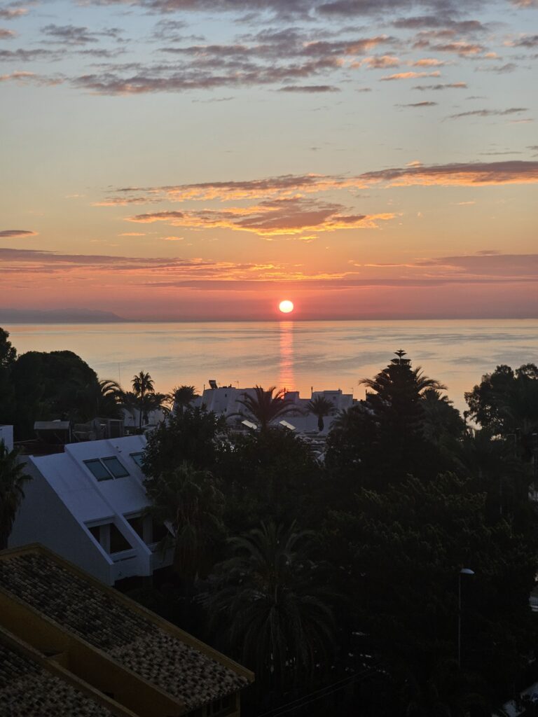 Sunset in Aguadulce Almería Spain