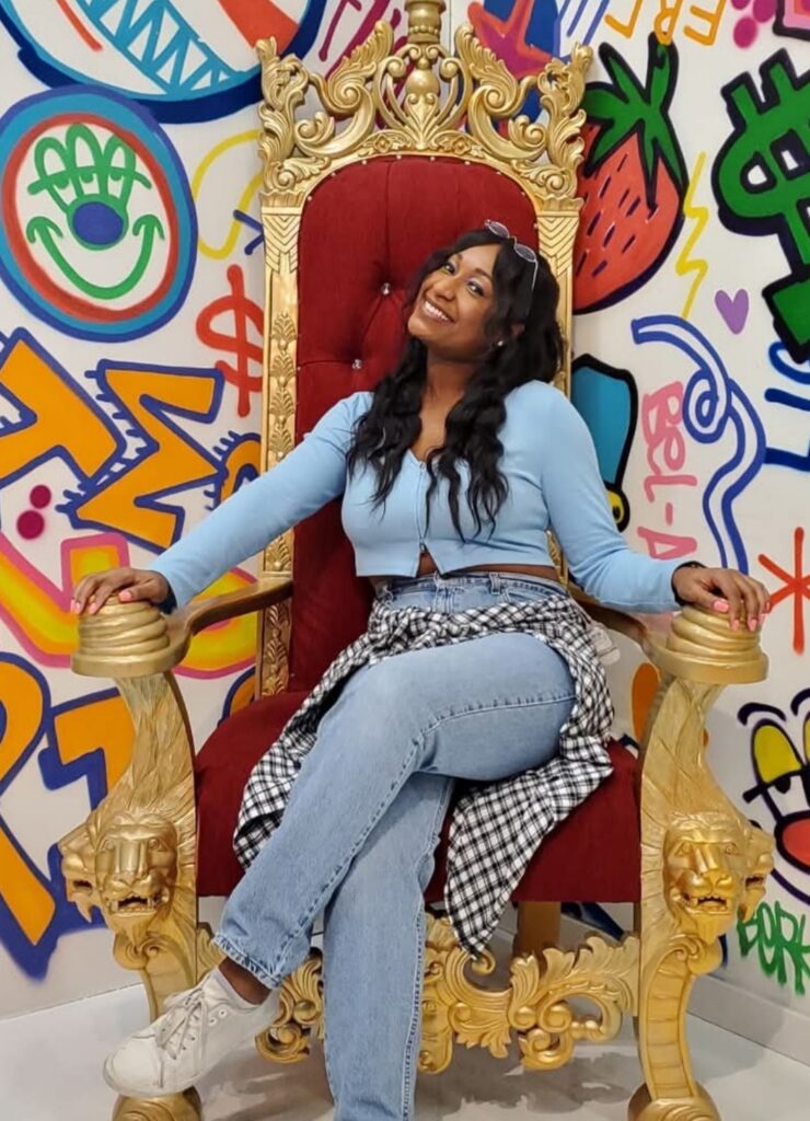 A Fresh Prince of Bel-Air throne chair for a '90s pop-up event