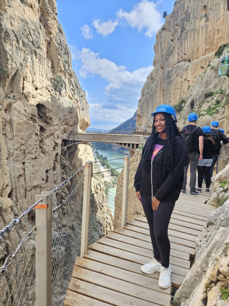 Caminito del Rey walkway through the gorge near Málaga Spain