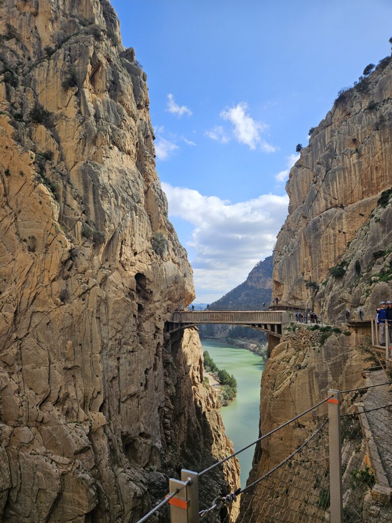 Caminito del Rey walkway through the gorge near Málaga Spain