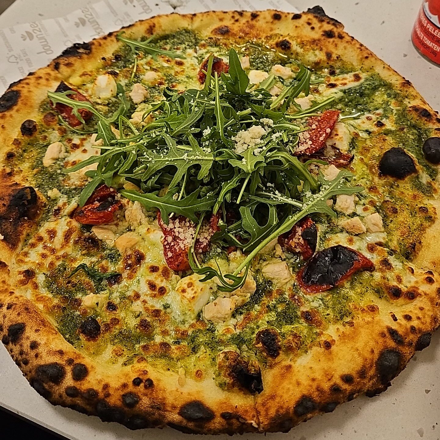 Hey Pesto pizza at The Dough Bros in Galway