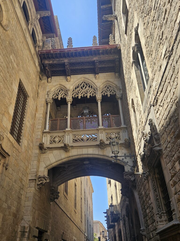 Pont del Bisbe in Barcelona's Gothic Quarter