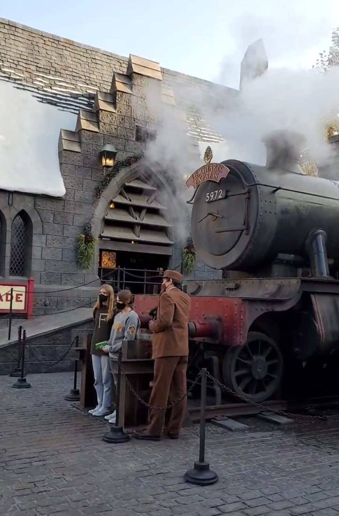 The Hogwarts Express at the Wizarding World of Harry Potter in Los Angeles