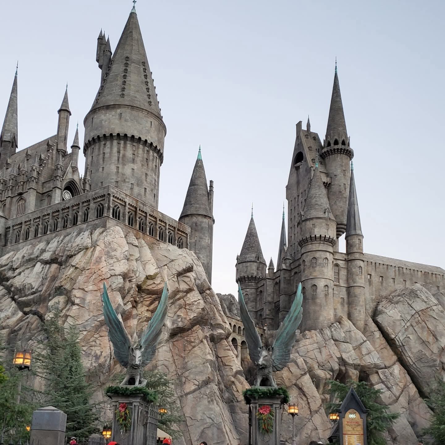 The Hogwarts ride at the Wizarding World of Harry Potter in Los Angeles
