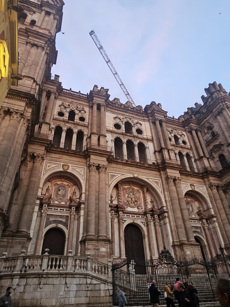 Málaga solo travel near the cathedral in Spain