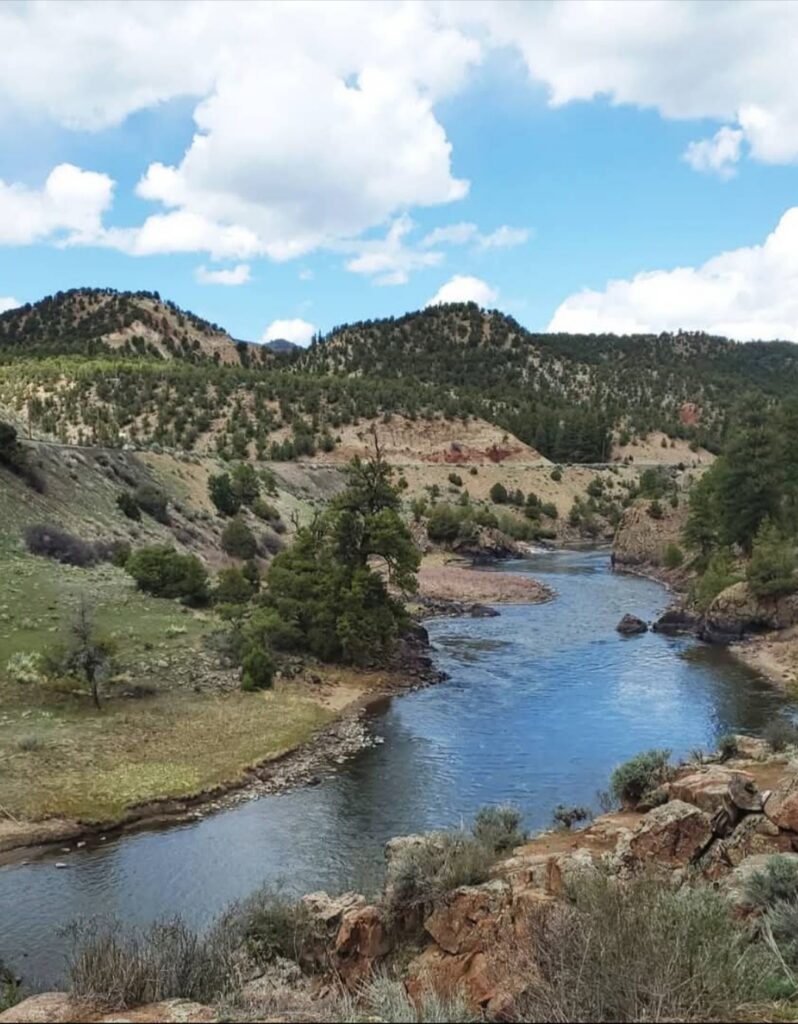 A view of a hot spring in Colorado