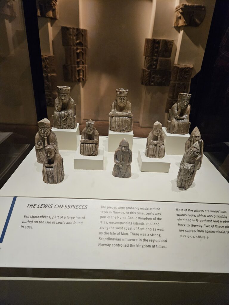 Lewis chess pieces at the National Museum of Scotland
